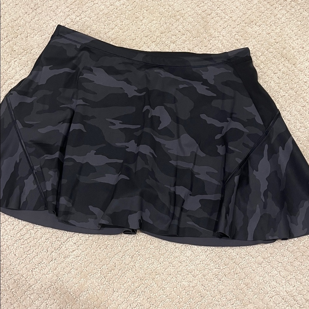 Athlete tennis skirt Black Camouflage Women's